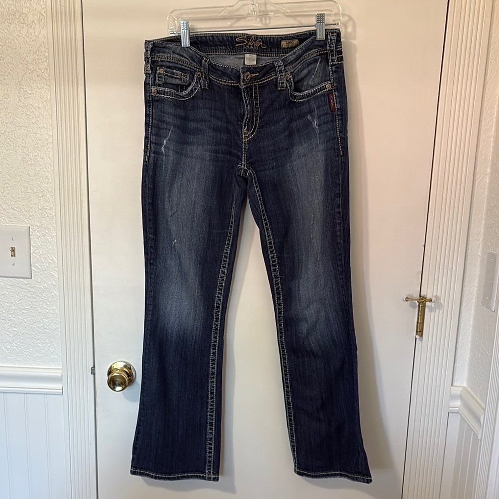 Silver Aiko Bootcut Jeans Dark Indigo Boot Cut Jeans W33|L31